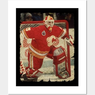 Jeff Reese, 1994 in Calgary Flames (3.39 GAA) Posters and Art